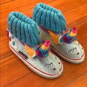 NWOT Unicorn Wool Slippers by Garnet Hill